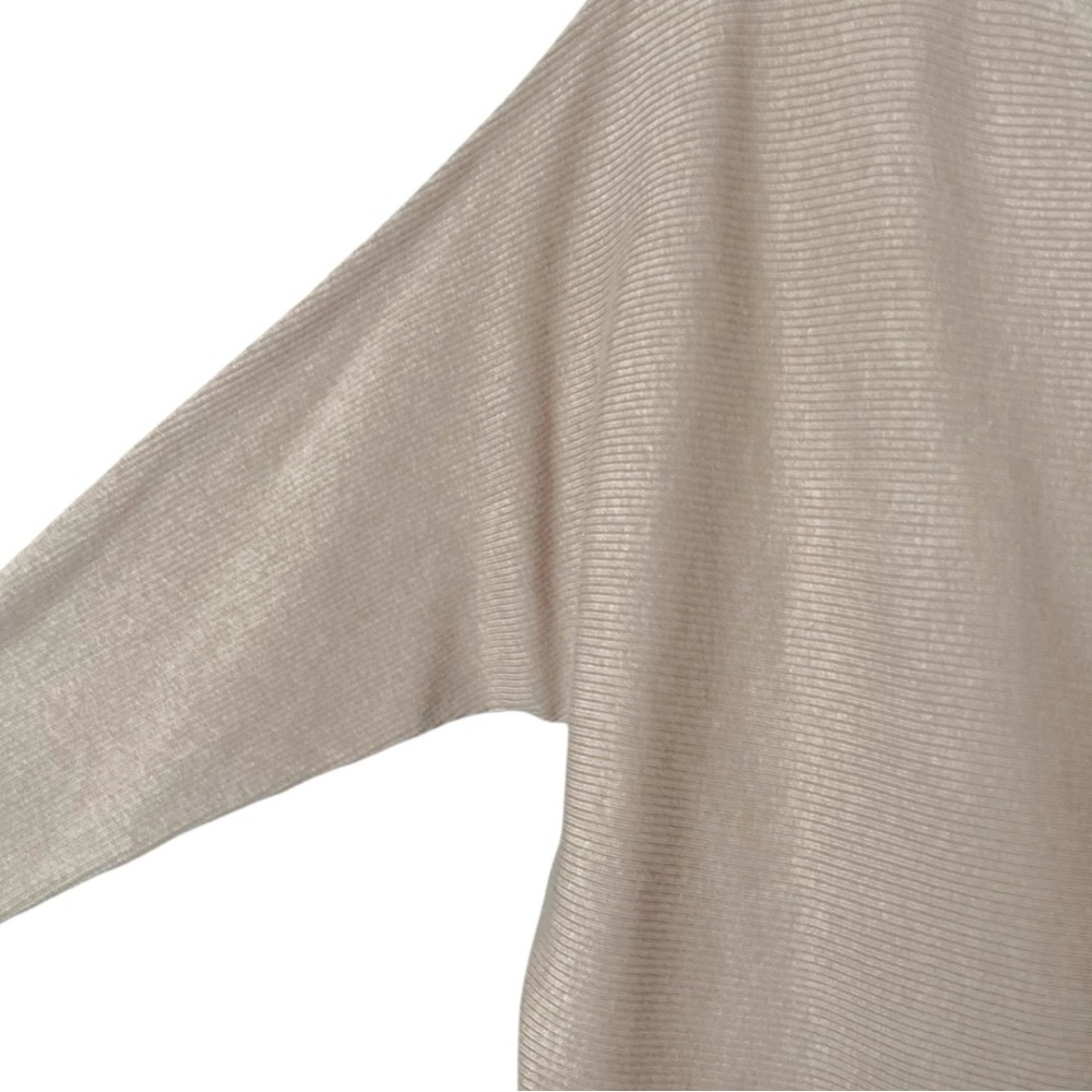 The Reset R Label Ribbed Pullover Dolman Sleeve Sweater in Flax Small/Medium - Picture 4 of 6